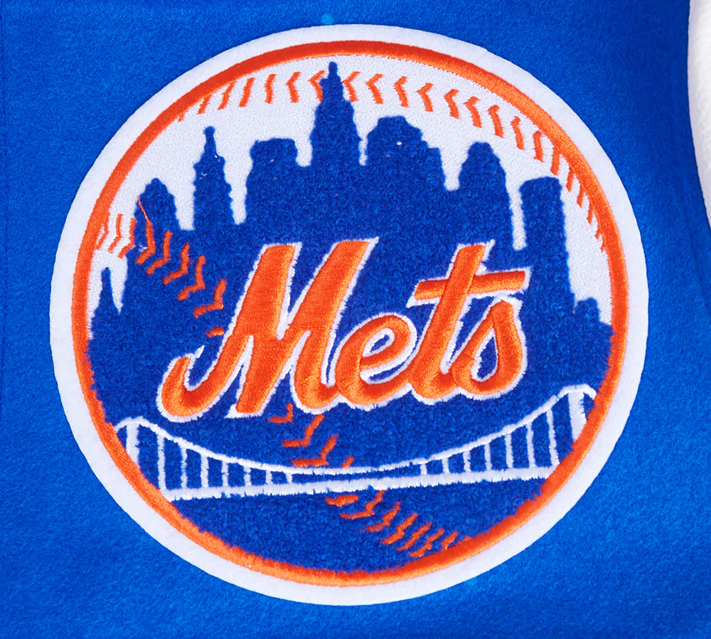 MLB NEW YORK METS MASHUP MEN'S RIB WOOL VARSITY JACKET