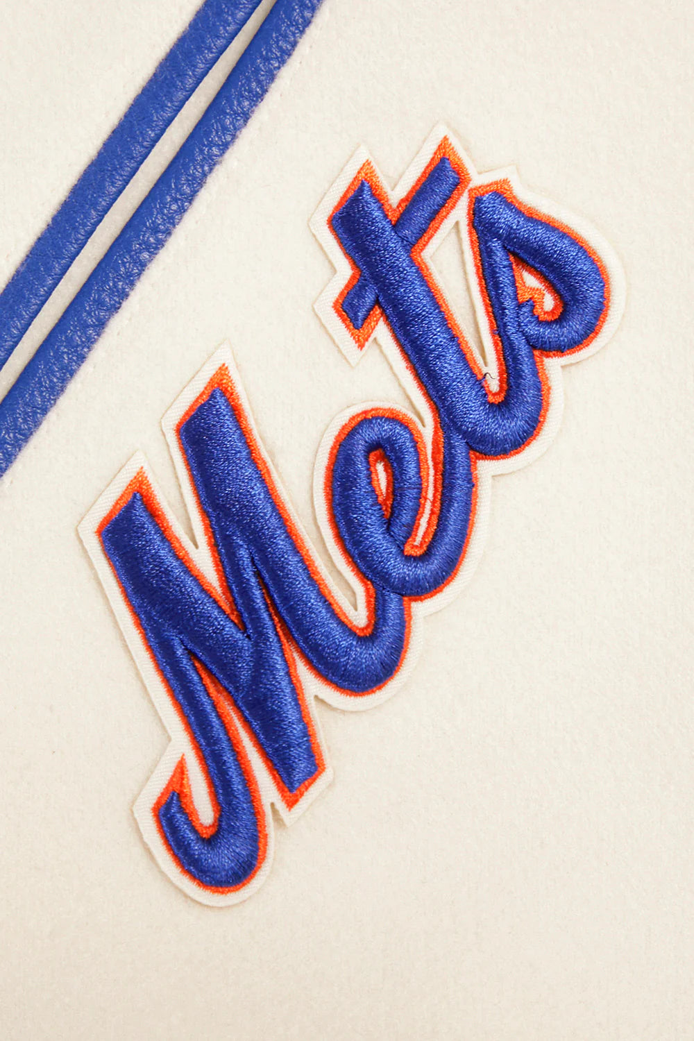 MLB NEW YORK METS RETRO CLASSIC MEN'S RIB WOOL VARSITY JACKET