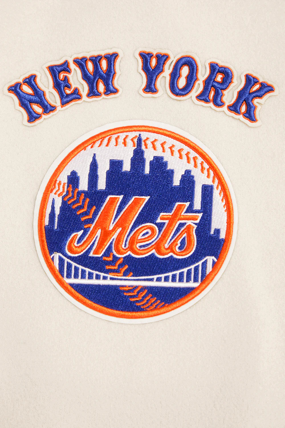 MLB NEW YORK METS RETRO CLASSIC MEN'S RIB WOOL VARSITY JACKET