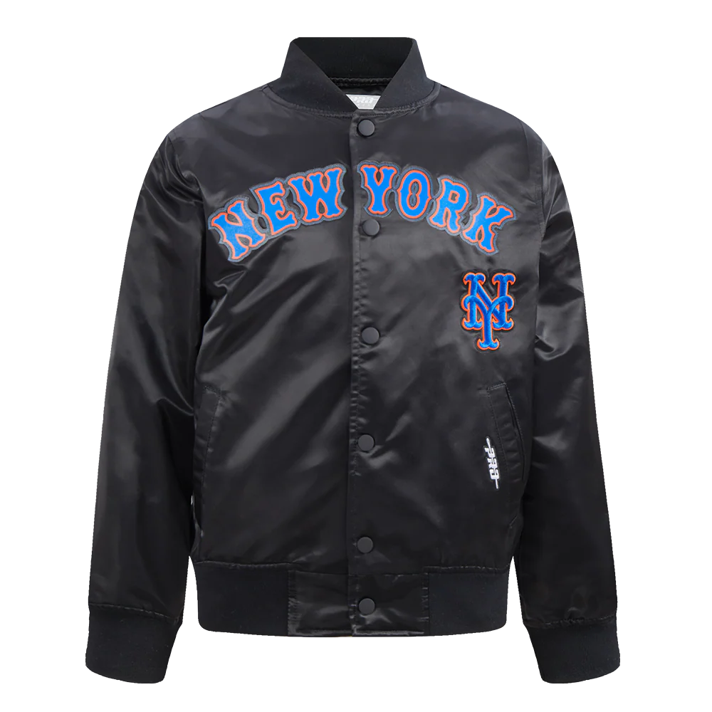 MLB NEW YORK METS CLASSIC BIG BOYS SATIN JACKET