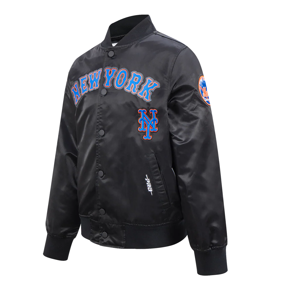 MLB NEW YORK METS CLASSIC BIG BOYS SATIN JACKET