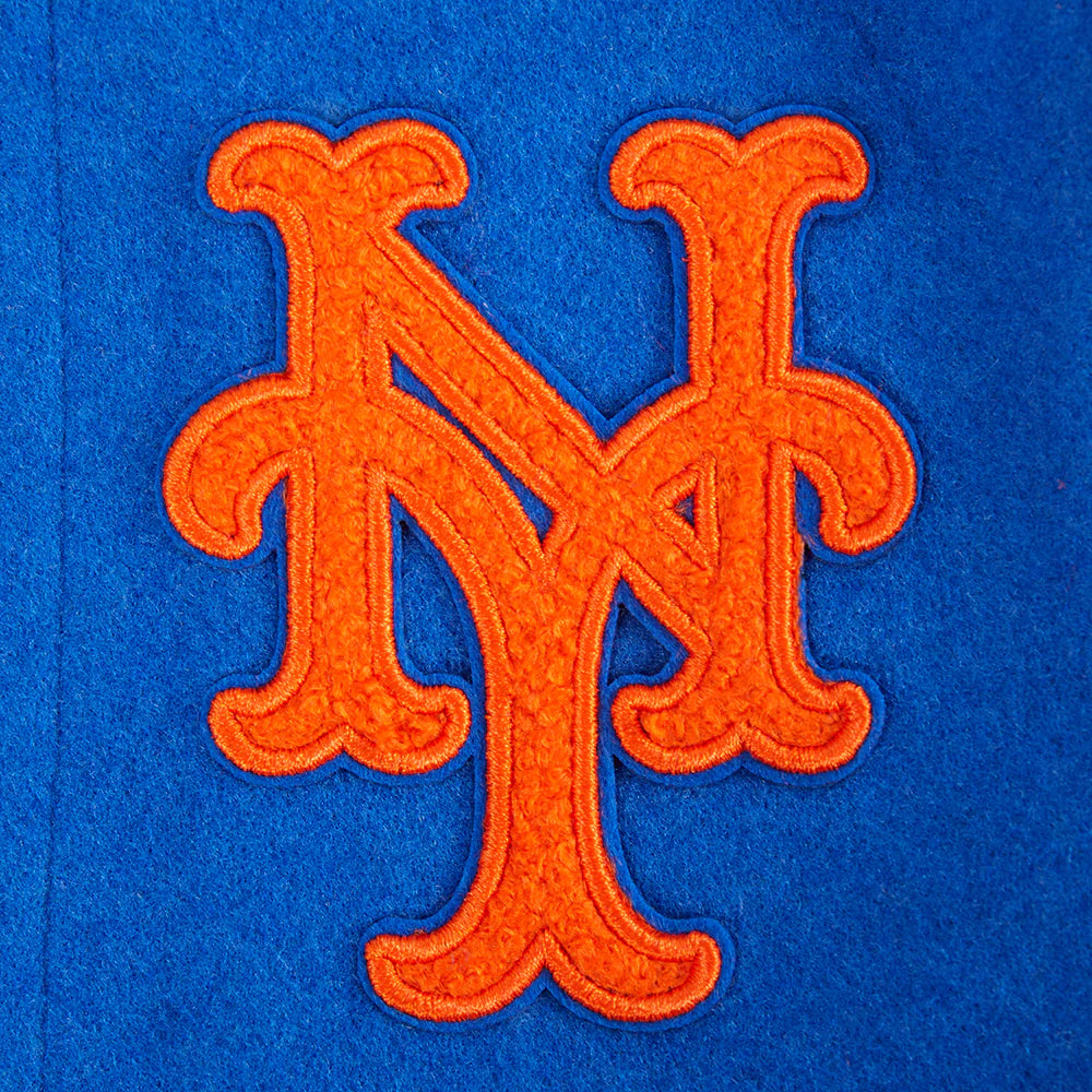 MLB NEW YORK METS RETRO CLASSIC TODDLER BOYS RIB WOOL VARSITY JACKET
