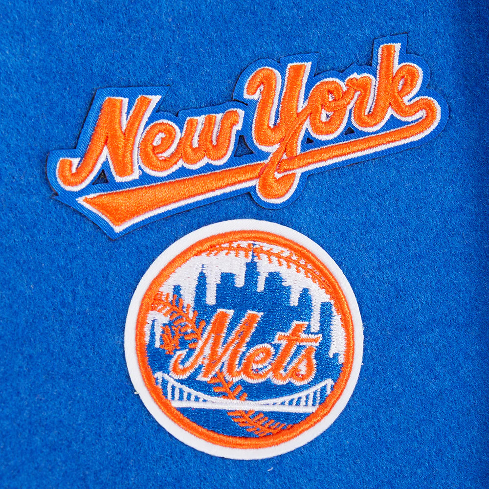 MLB NEW YORK METS RETRO CLASSIC TODDLER BOYS RIB WOOL VARSITY JACKET