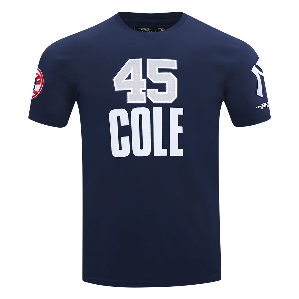 MLB NEW YORK YANKEES GERRIT COLE #45 CLASSIC PLAYER NAME AND NUMBER MEN'S TOP