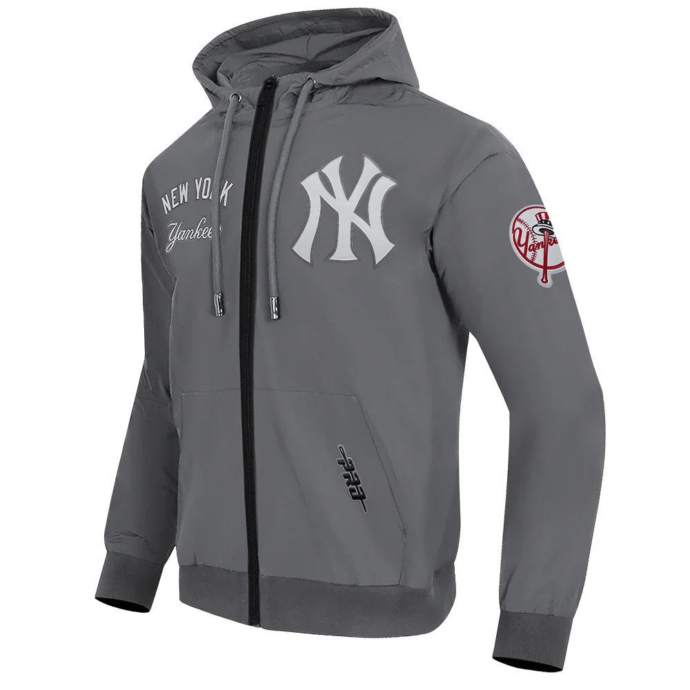 MLB NEW YORK YANKEES CLASSIC WIND SUIT MEN'S WOVEN FULL ZIP PULLOVER HOODIE