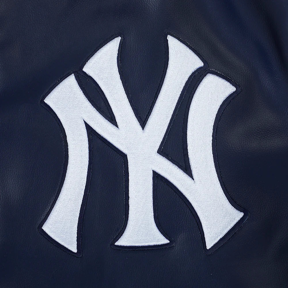 MLB NEW YORK YANKEES CITY SIGNATURE MEN'S LEATHER VARSITY JACKET