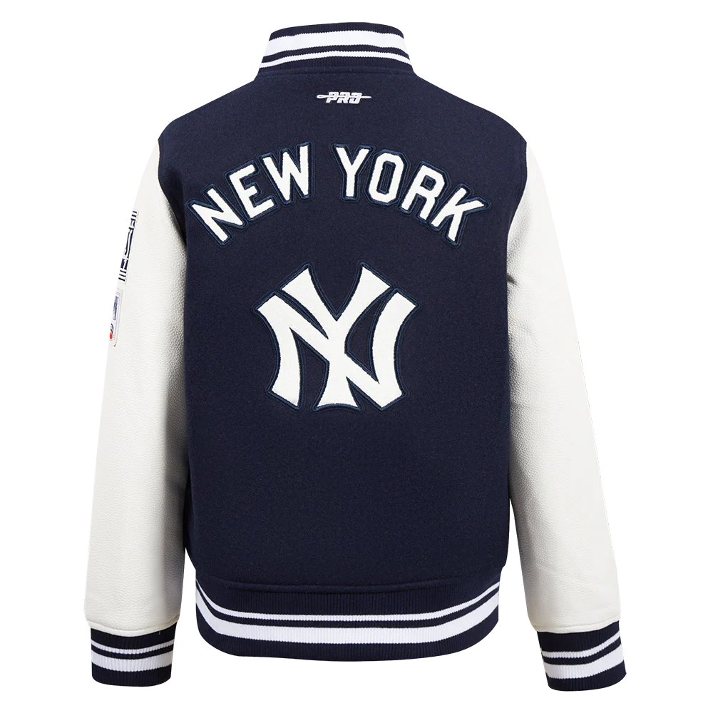 MLB NEW YORK YANKEES RETRO CLASSIC BIG BOYS RIB WOOL VARSITY JACKET