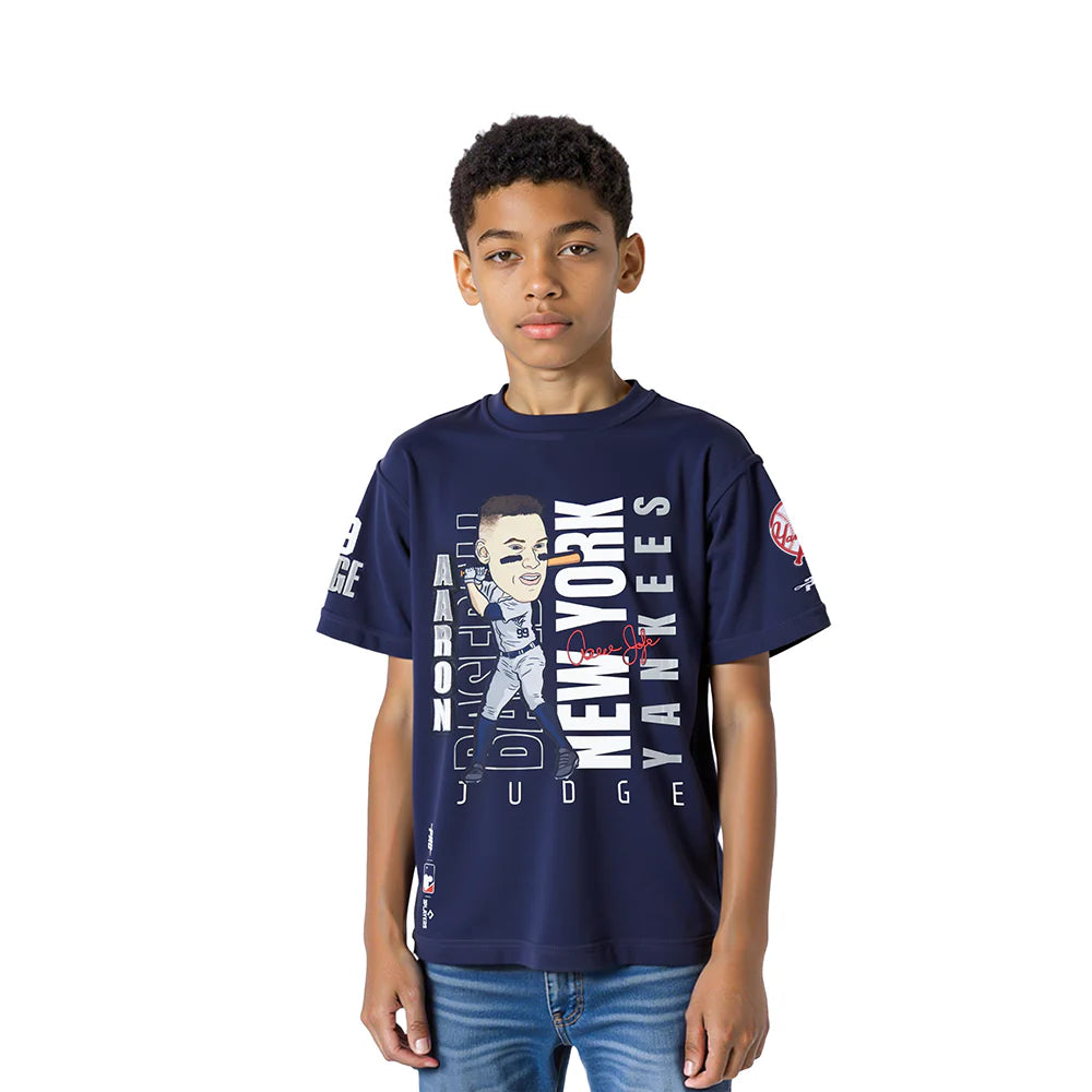 MLB NEW YORK YANKEES AARON JUDGE #99 REMIX AVATAR LITTLE BOYS SHORT SLEEVE TOP