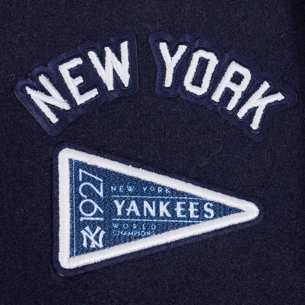 MLB NEW YORK YANKEES RETRO CLASSIC TODDLER BOYS RIB WOOL VARSITY JACKET