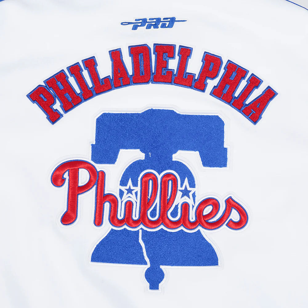 MLB PHILADELPHIA PHILLIES CURRENT LOGO PRO GAME DAY MEN'S DOUBLE KNIT JACKET