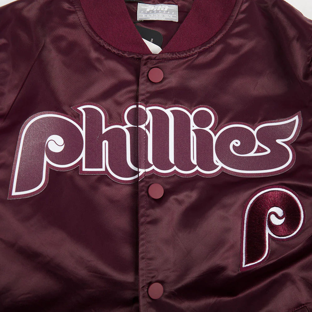 MLB PHILADELPHIA PHILLIES CLASSIC BIG BOYS SATIN JACKET