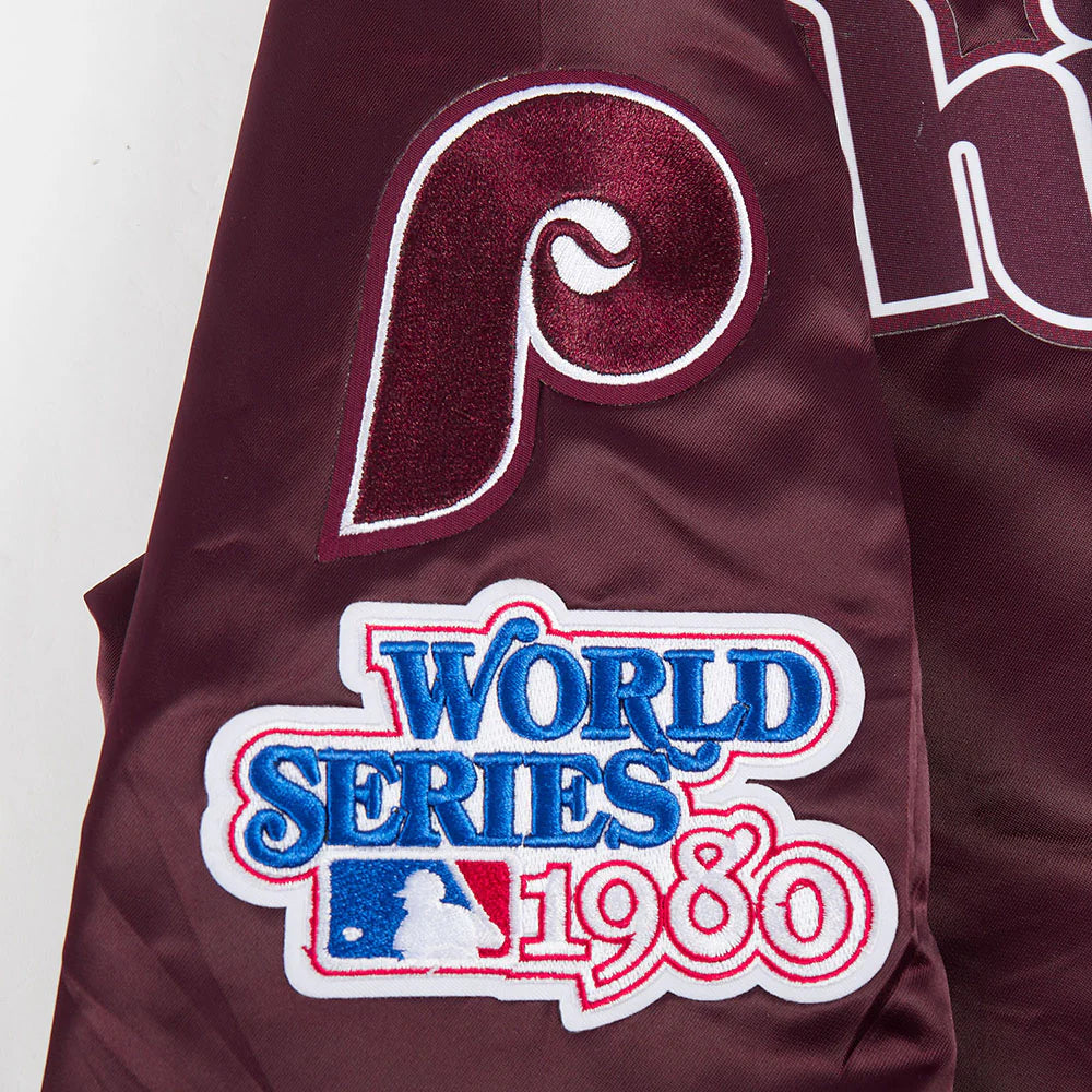 MLB PHILADELPHIA PHILLIES CLASSIC BIG BOYS SATIN JACKET