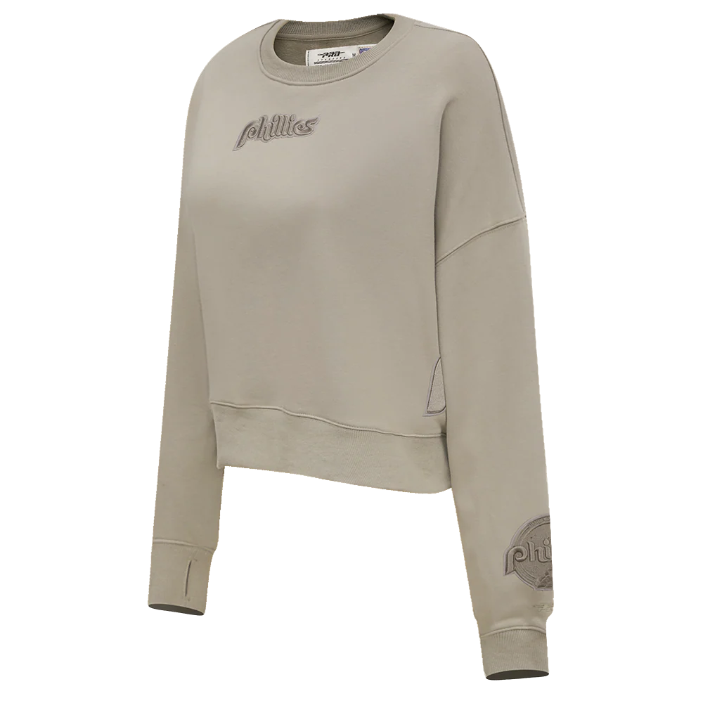MLB PHILADELPHIA PHILLIES WINGSPAN WOMEN'S FLEECE CREWNECK