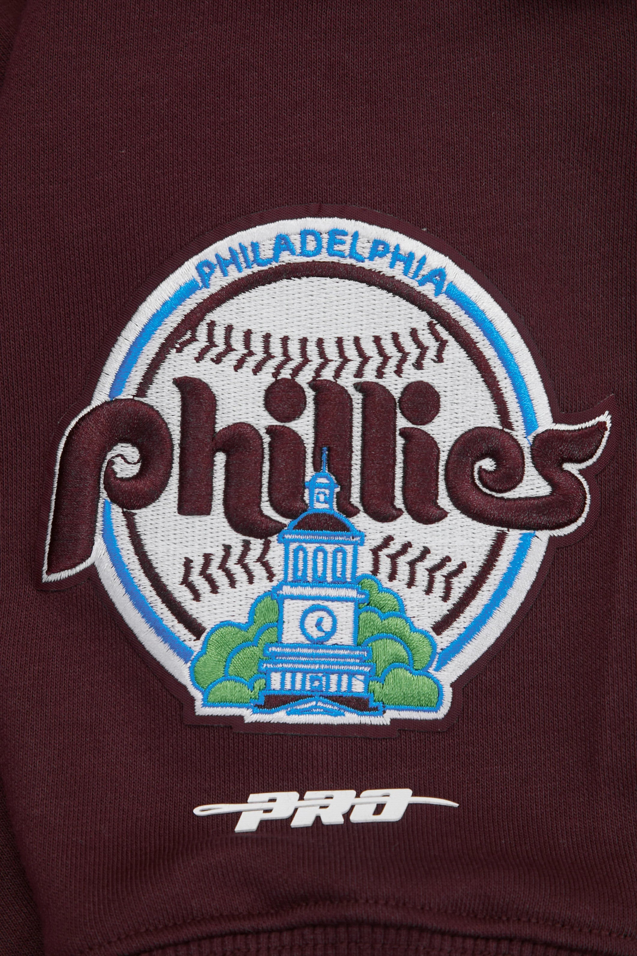 MLB PHILADELPHIA PHILLIES WINGSPAN WOMEN'S FLEECE CREWNECK