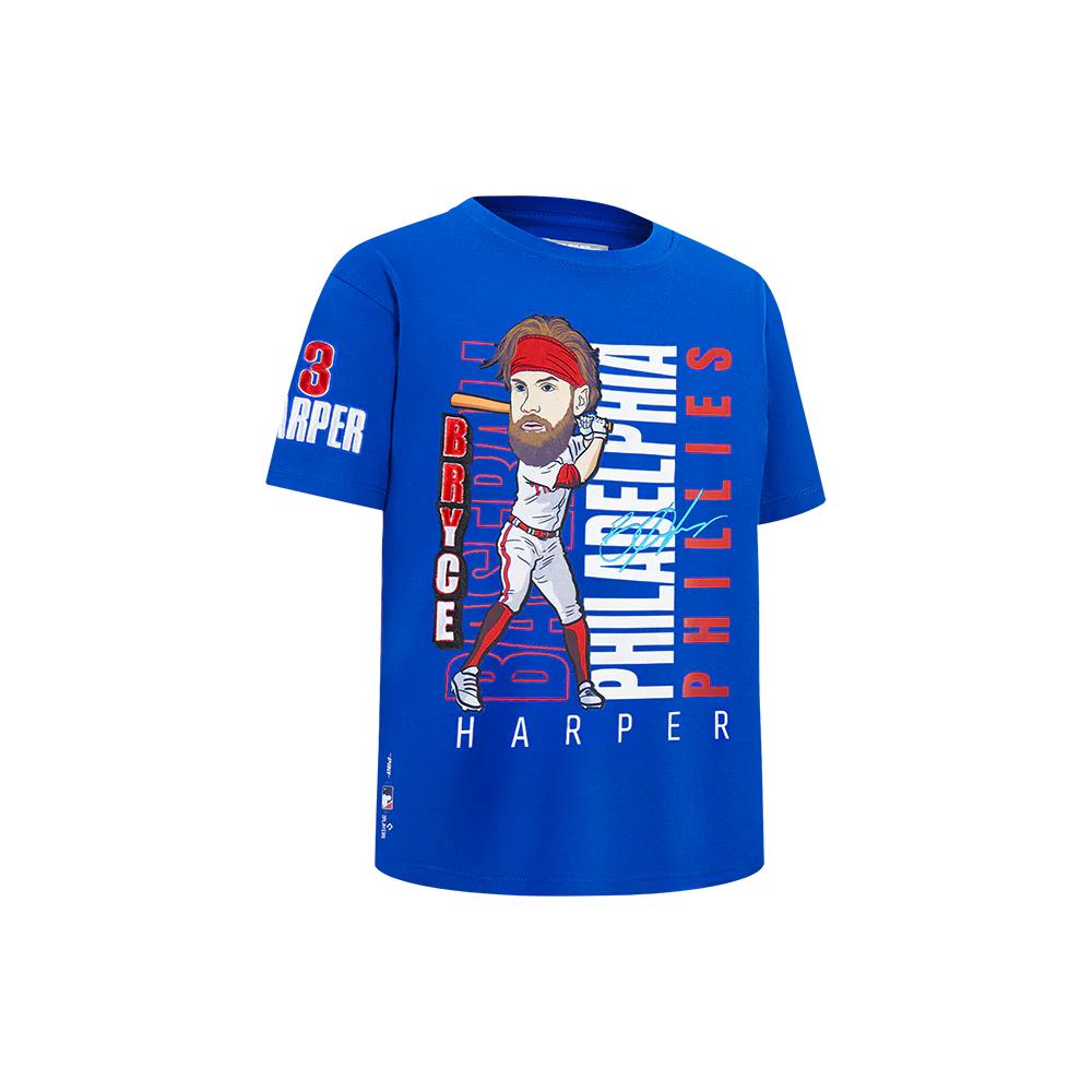MLB PHILADELPHIA PHILLIES BRYCE HARPER #3 REMIX AVATAR LITTLE BOYS SHORT SLEEVE TOP
