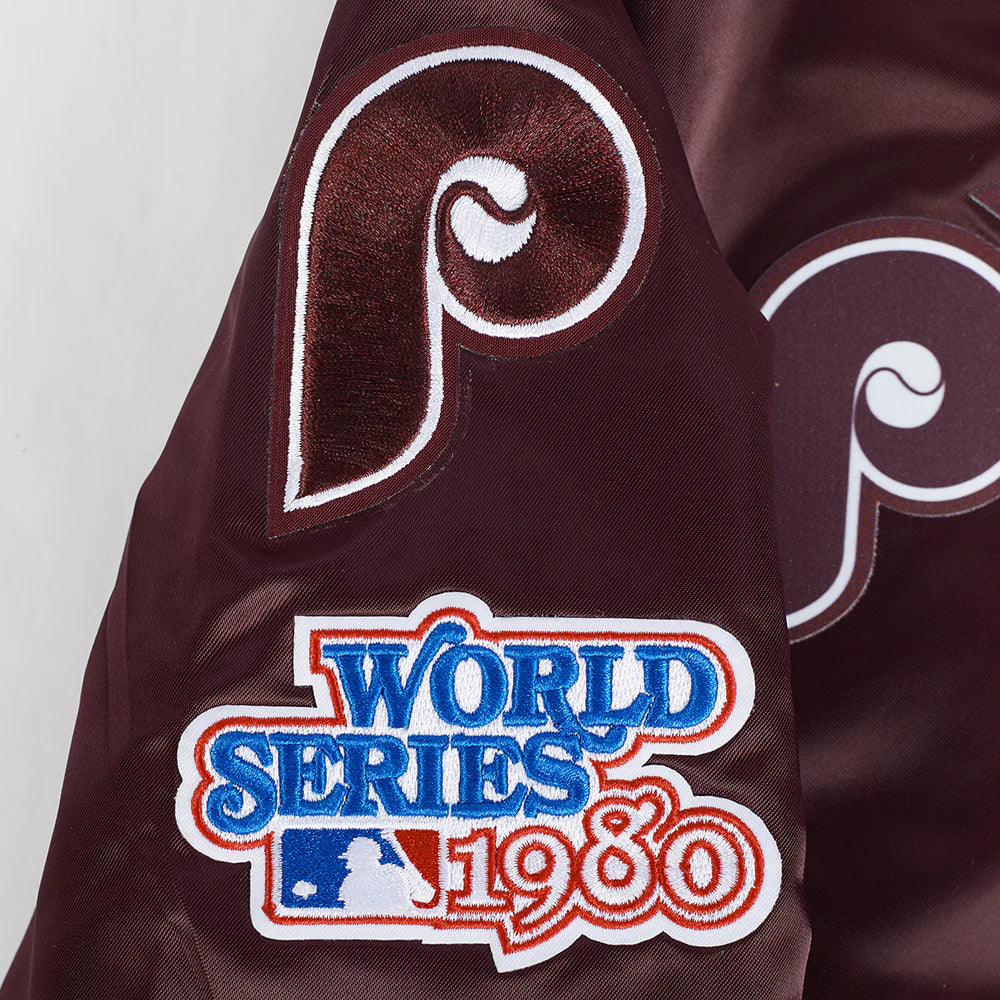 MLB PHILADELPHIA PHILLIES CLASSIC LITTLE BOYS SATIN JACKET