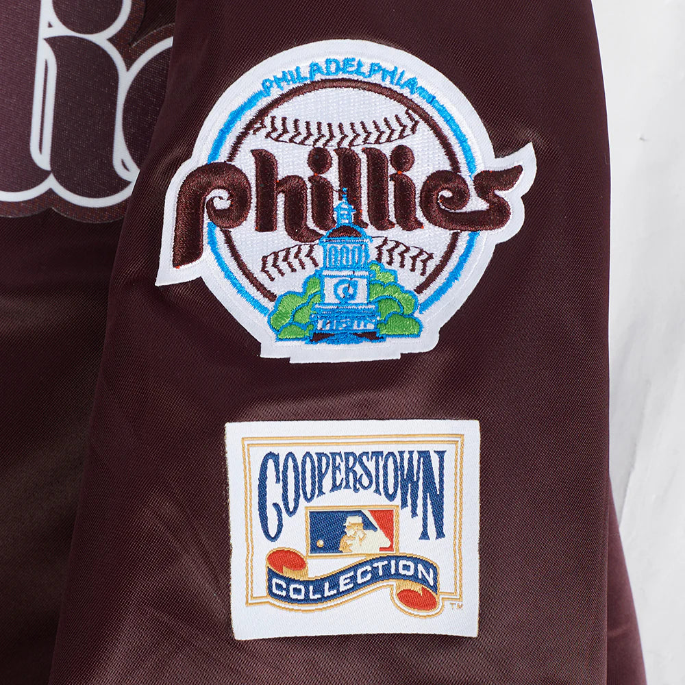 MLB PHILADELPHIA PHILLIES CLASSIC LITTLE BOYS SATIN JACKET