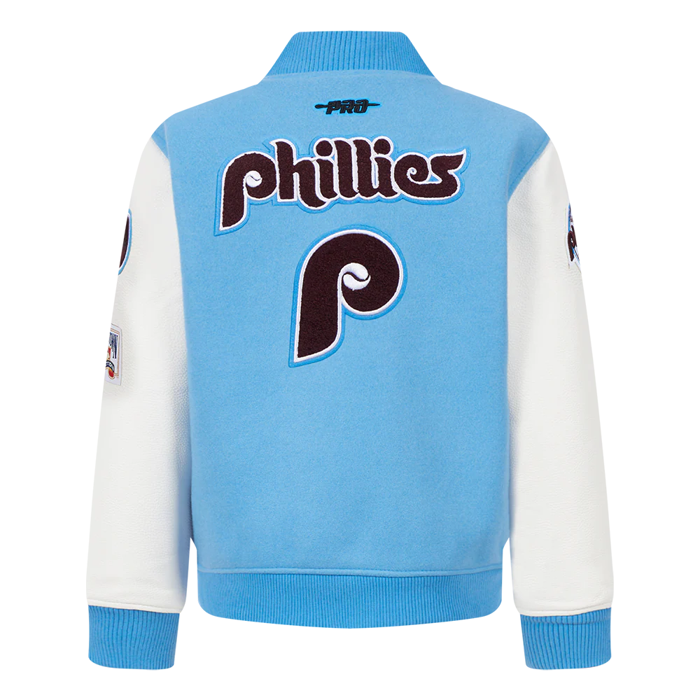 MLB PHILADELPHIA PHILLIES RETRO CLASSIC TODDLER BOYS RIB WOOL VARSITY JACK