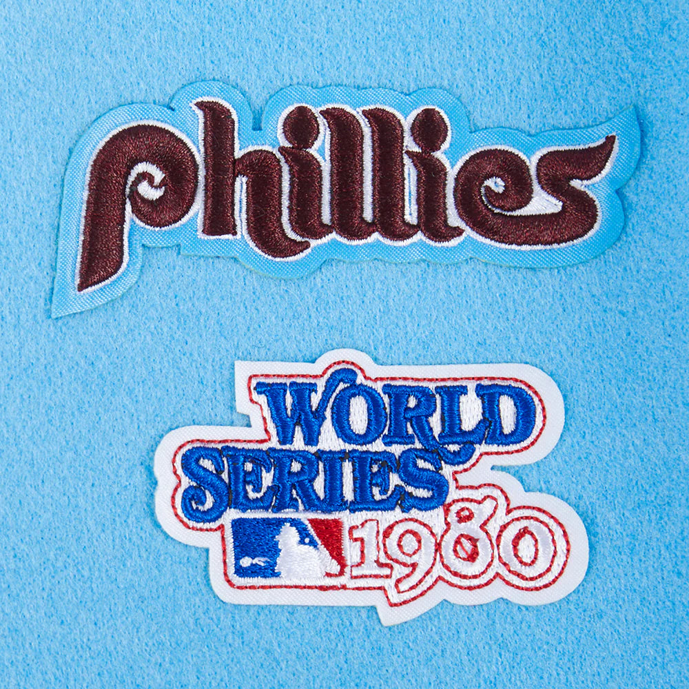 MLB PHILADELPHIA PHILLIES RETRO CLASSIC TODDLER BOYS RIB WOOL VARSITY JACK