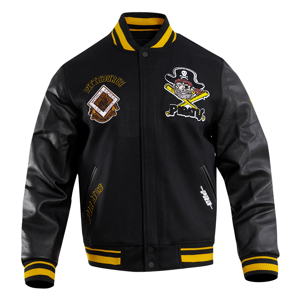 MLB PITTSBURGH PIRATES RETRO CLASSIC MEN'S RIB WOOL VARSITY JACKET