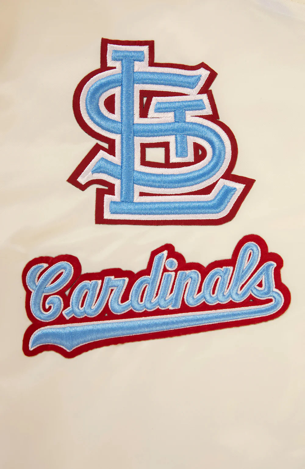 MLB ST. LOUIS CARDINALS RETRO CLASSIC MEN'S RIB SATIN JACKET