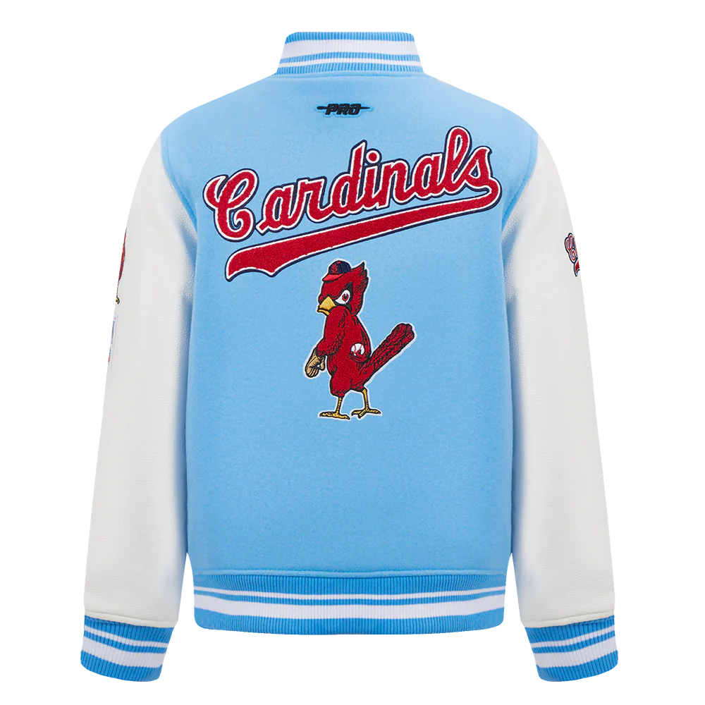 MLB ST. LOUIS CARDINALS RETRO CLASSIC BIG BOYS RIB WOOL VARSITY JACKET
