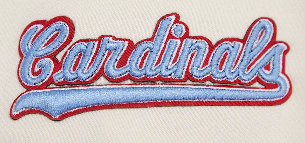 MLB ST. LOUIS CARDINALS RETRO CLASSIC WOMEN'S CROPPED PULLOVER HOODIE