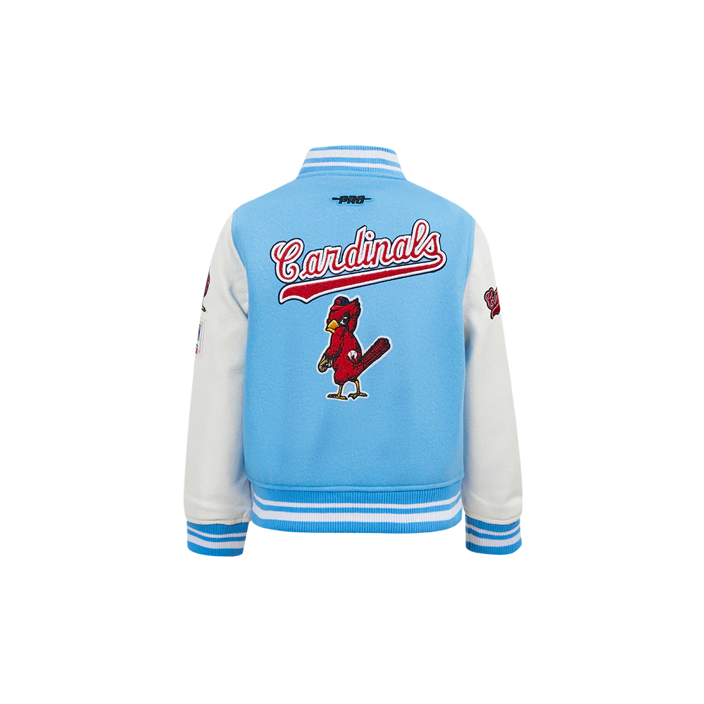 MLB ST. LOUIS CARDINALS RETRO CLASSIC TODDLER BOYS RIB WOOL VARSITY JACKET