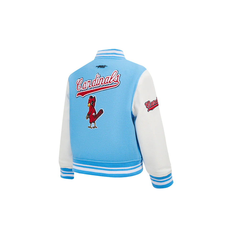 MLB ST. LOUIS CARDINALS RETRO CLASSIC TODDLER BOYS RIB WOOL VARSITY JACKET