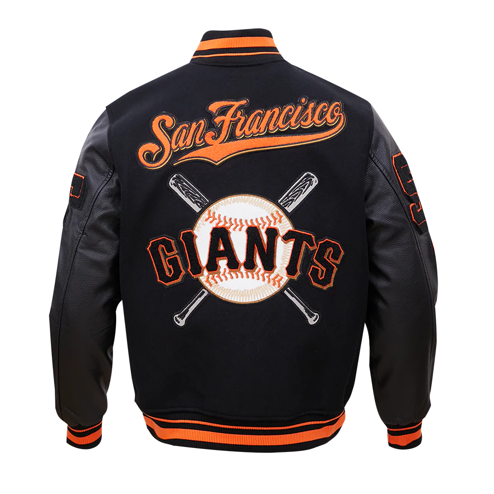 MLB SAN FRANCISCO GIANTS MASHUP MEN'S RIB WOOL VARSITY JACKET