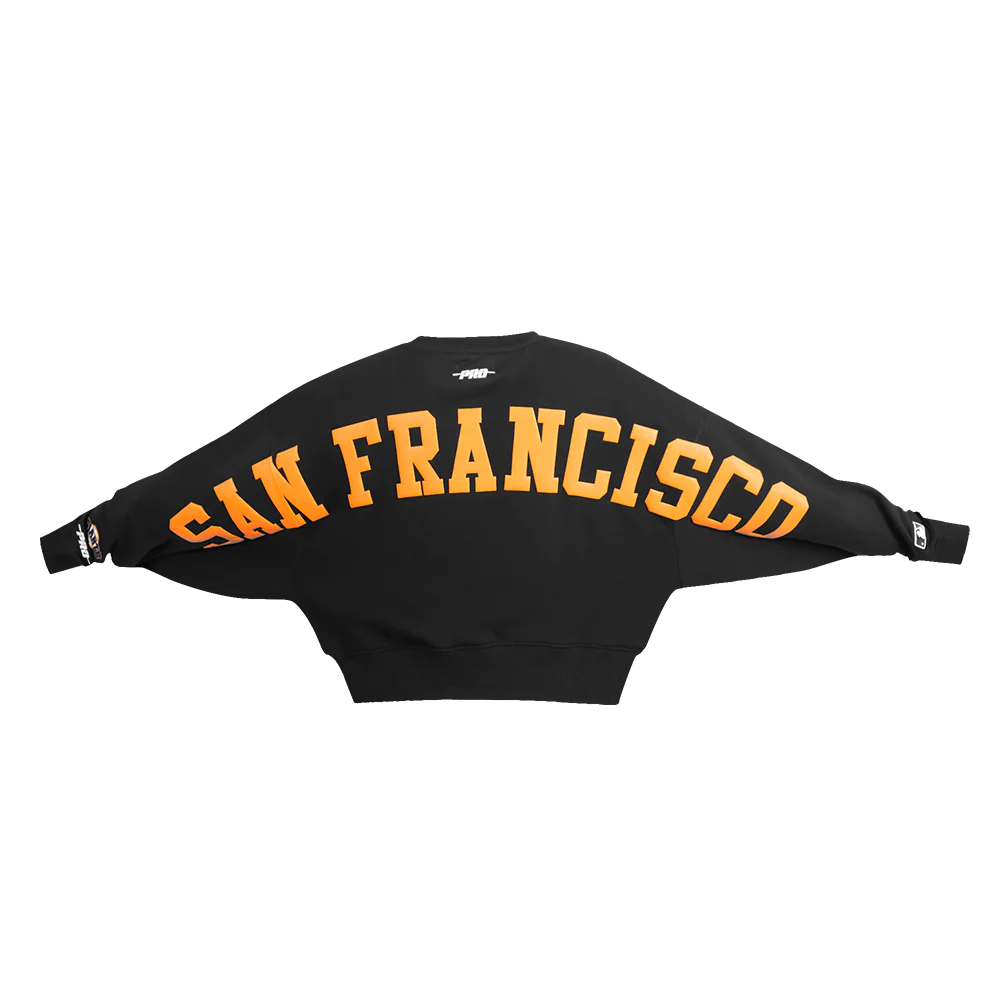 MLB SAN FRANCISCO GIANTS WINGSPAN WOMEN'S FLEECE CREWNECK