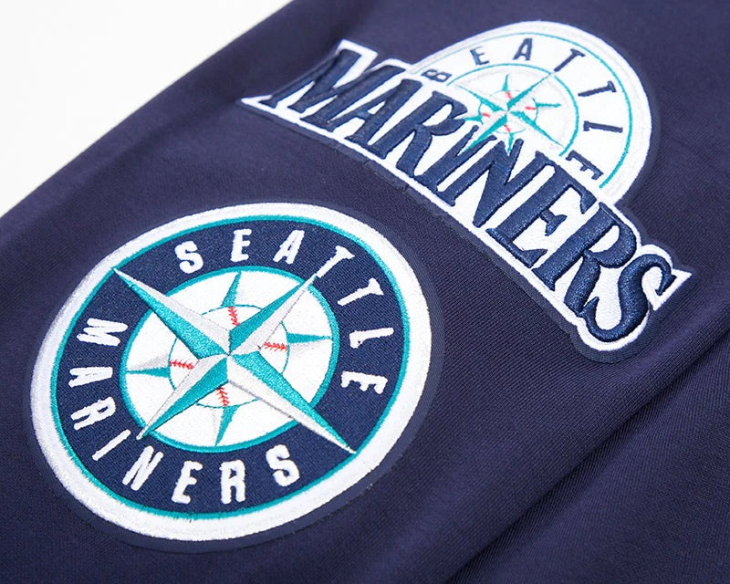 MLB SEATTLE MARINERS CLASSIC CHENILLE MEN'S FULL ZIP PULLOVER HOODIE