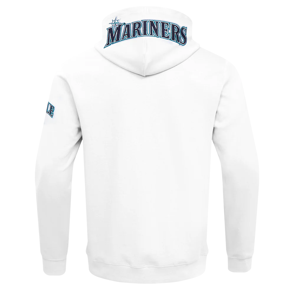 MLB SEATTLE MARINERS CLASSIC CHENILLE MEN'S FULL ZIP PULLOVER HOODIE