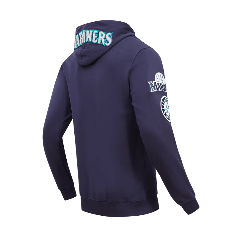 MLB SEATTLE MARINERS CLASSIC CHENILLE MEN'S PULLOVER HOODIE