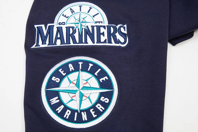 MLB SEATTLE MARINERS CLASSIC CHENILLE MEN'S PULLOVER HOODIE