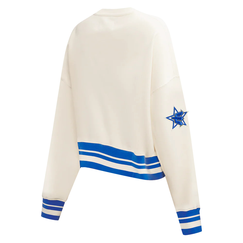 MLB SEATTLE MARINERS RETRO CLASSIC WOMEN'S RIB CREWNECK