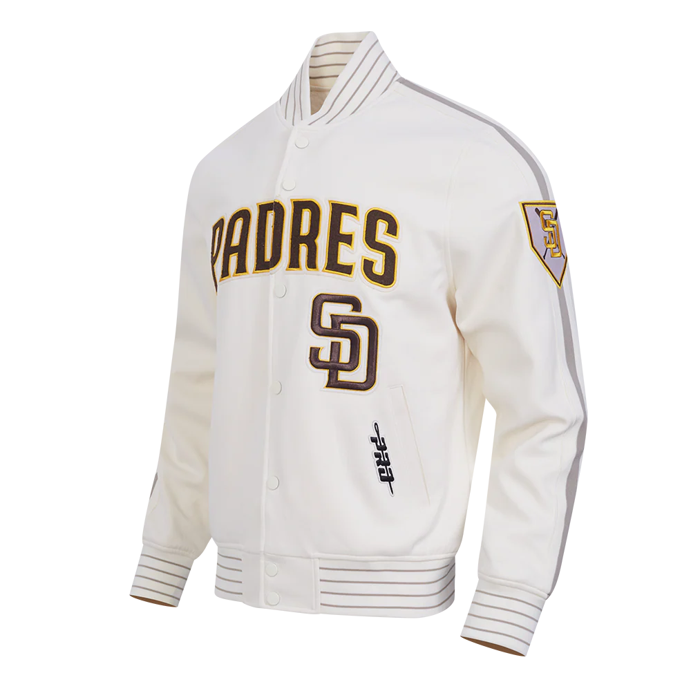 MLB SAN DIEGO PADRES CURRENT LOGO PRO GAME DAY MEN'S DOUBLE KNIT JACKET