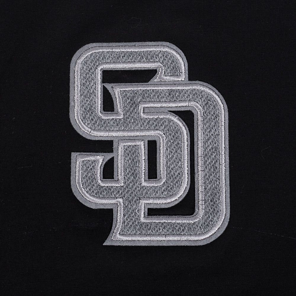 MLB SAN DIEGO PADRES REVERSE FRENCH TERRY WOMEN'S SINGLE JERSEY BOXY TOP