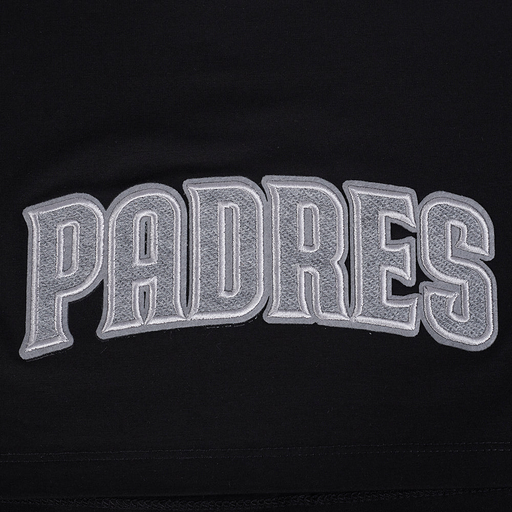 MLB SAN DIEGO PADRES REVERSE FRENCH TERRY WOMEN'S SINGLE JERSEY BOXY TOP