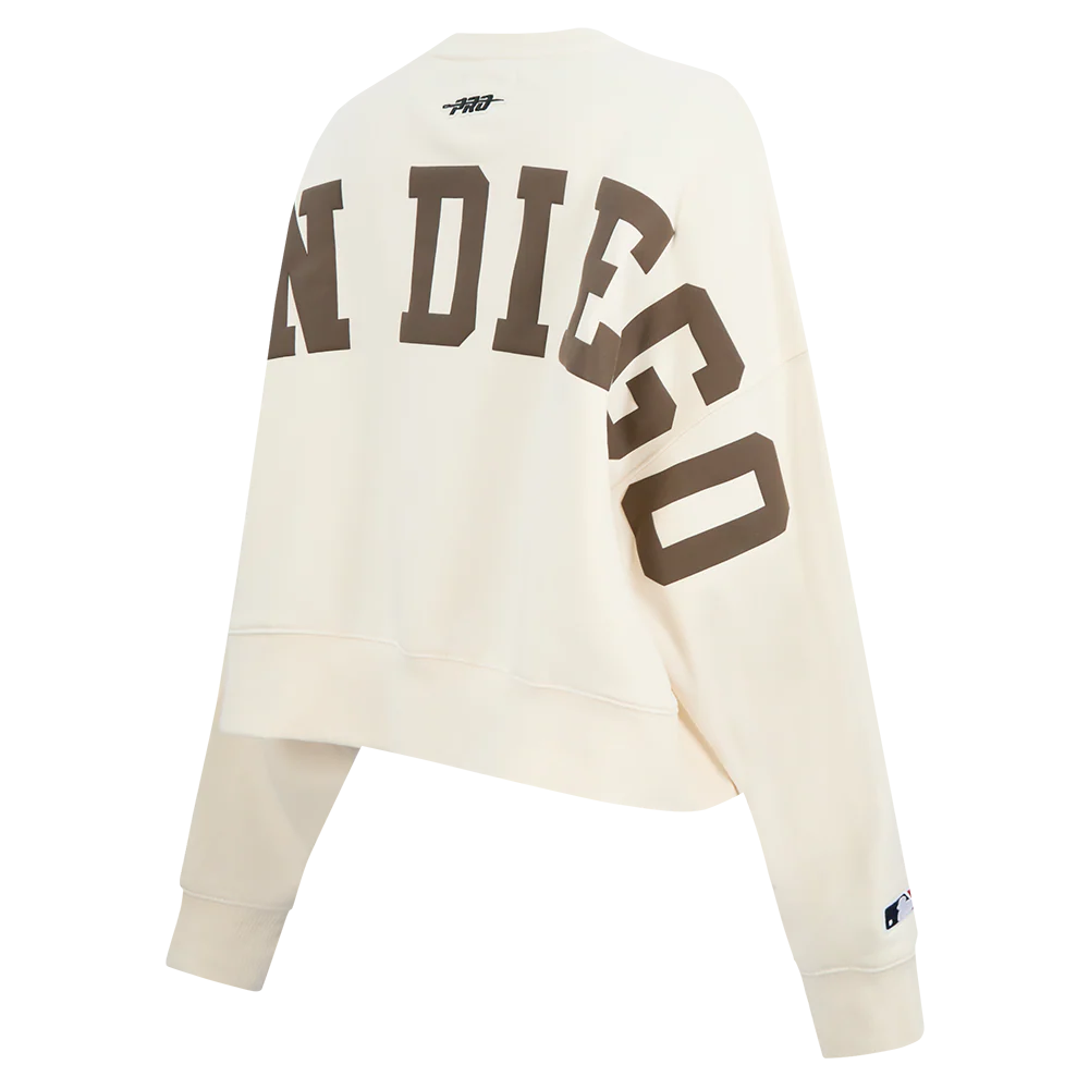 MLB SAN DIEGO PADRES WINGSPAN WOMEN'S FLEECE CREWNECK