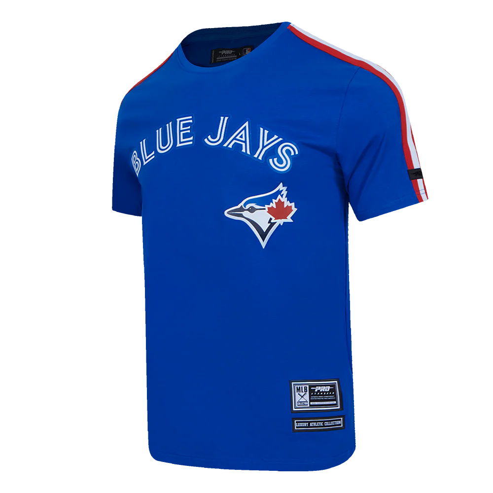 MLB TORONTO BLUE JAYS CLASSIC MESH MEN'S SINGLE JERSEY STRIPED TOP