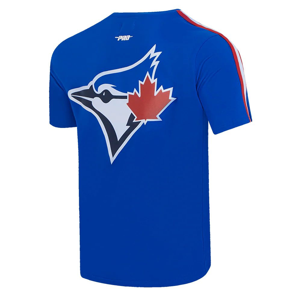MLB TORONTO BLUE JAYS CLASSIC MESH MEN'S SINGLE JERSEY STRIPED TOP