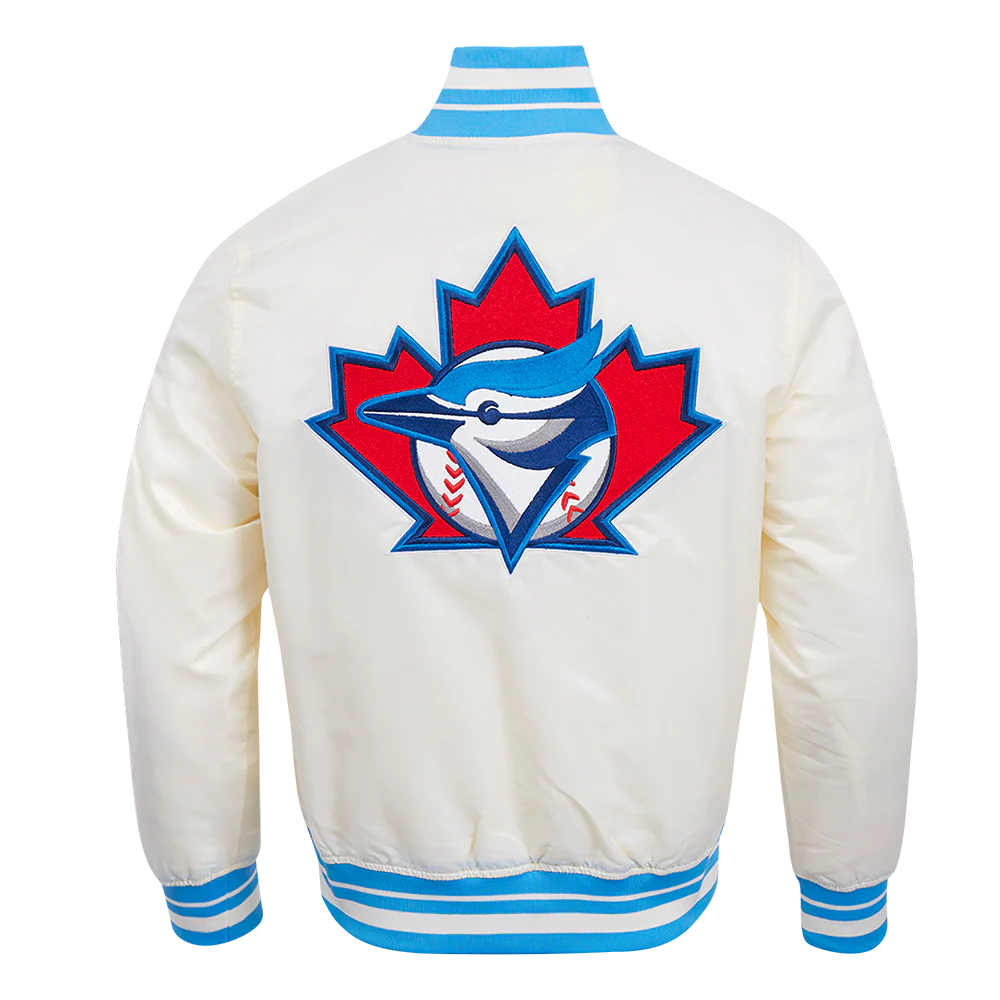 MLB TORONTO BLUE JAYS RETRO CLASSIC MEN'S RIB SATIN JACKET