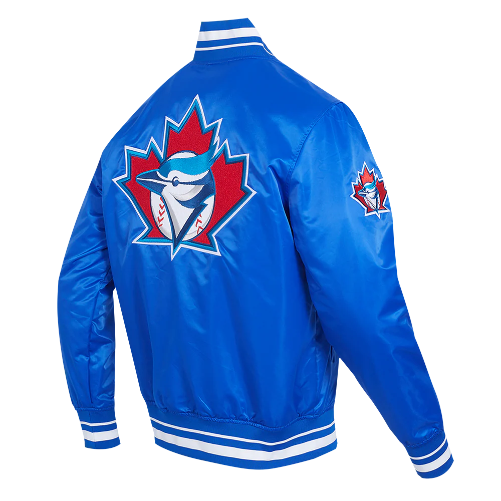 MLB TORONTO BLUE JAYS RETRO CLASSIC MEN'S RIB SATIN JACKET
