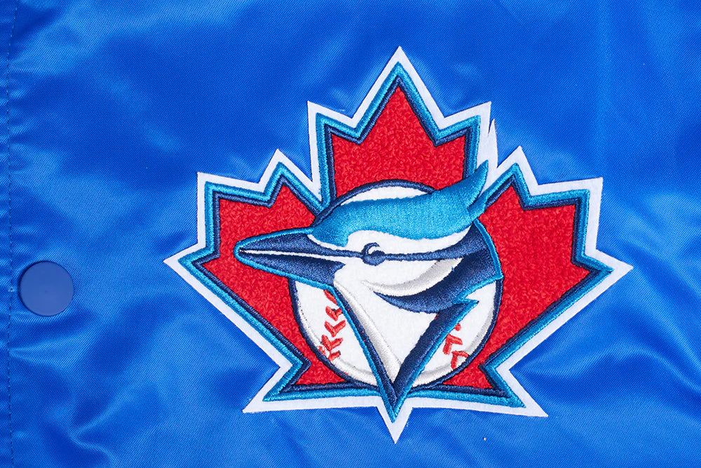 MLB TORONTO BLUE JAYS RETRO CLASSIC MEN'S RIB SATIN JACKET