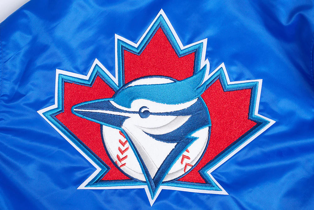 MLB TORONTO BLUE JAYS RETRO CLASSIC MEN'S RIB SATIN JACKET