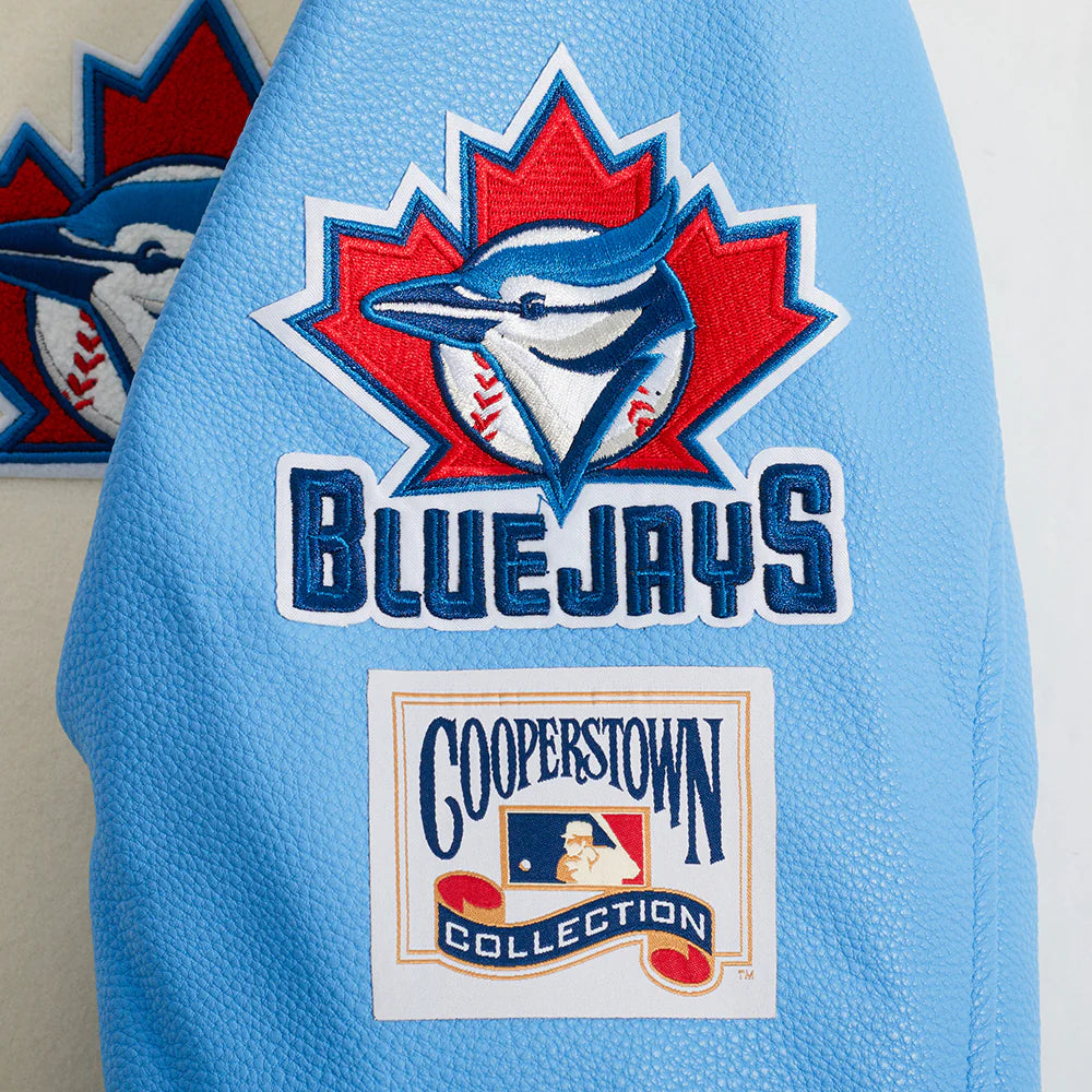 MLB TORONTO BLUE JAYS RETRO CLASSIC MEN'S RIB WOOL VARSITY JACKET