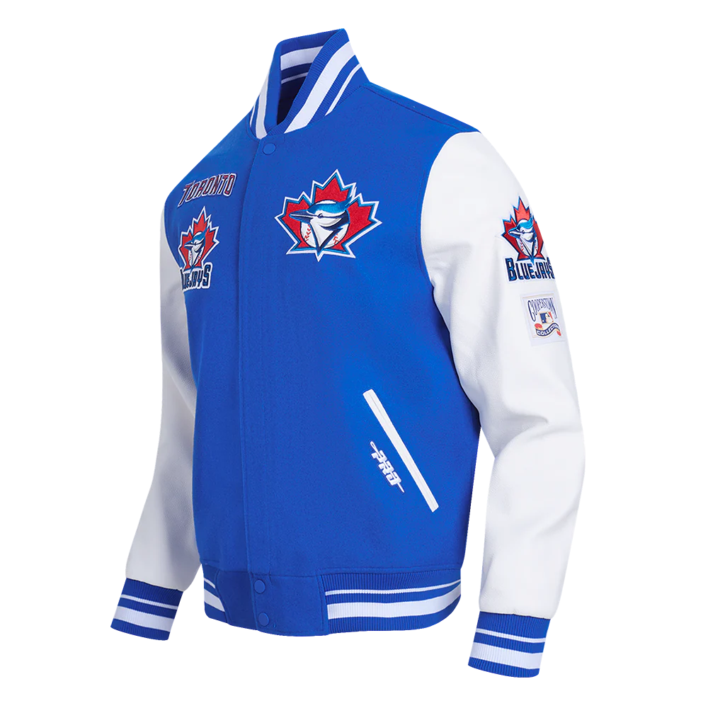 MLB TORONTO BLUE JAYS RETRO CLASSIC MEN'S RIB WOOL VARSITY JACKET