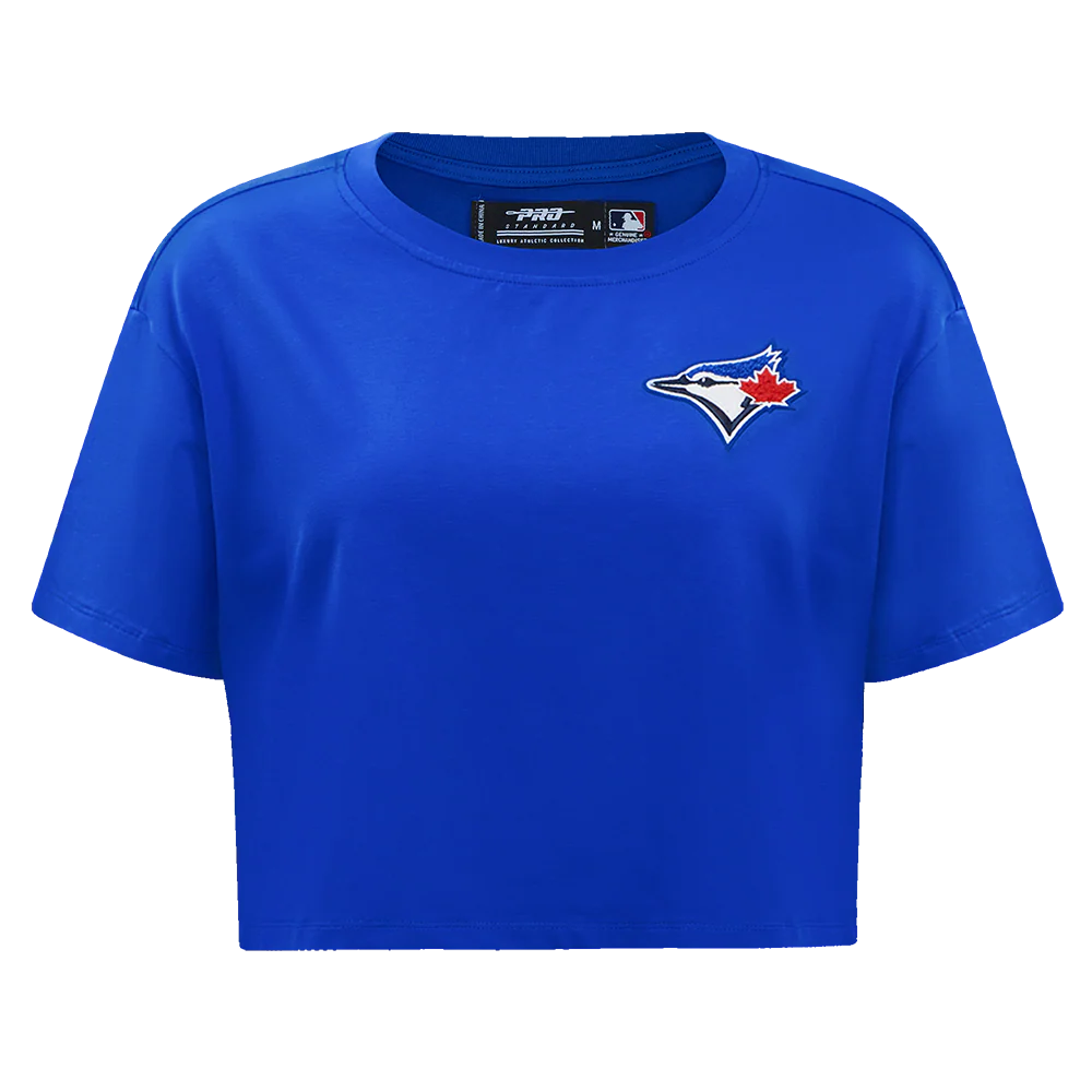 MLB TORONTO BLUE JAYS CLASSIC WOMEN'S SINGLE JERSEY BOXY TOP