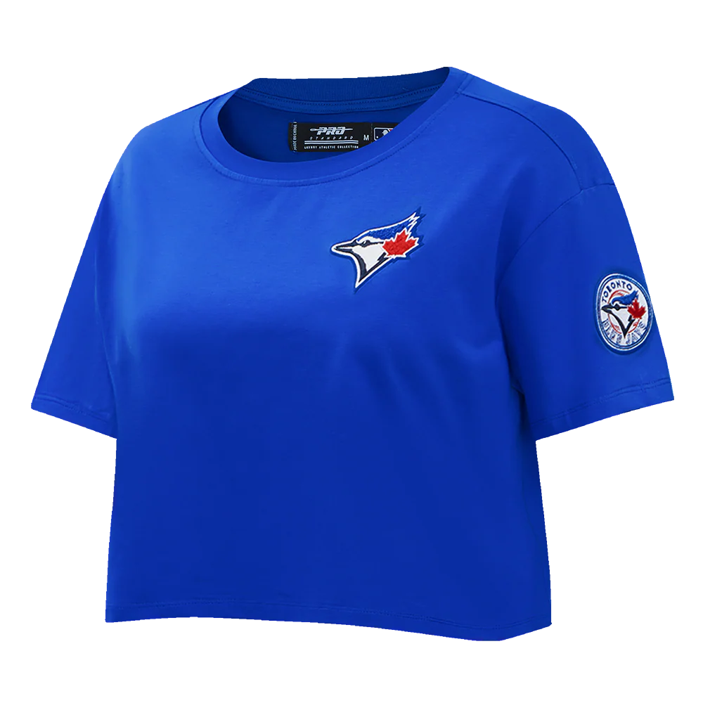 MLB TORONTO BLUE JAYS CLASSIC WOMEN'S SINGLE JERSEY BOXY TOP